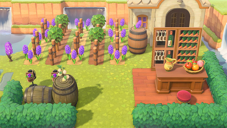 Winery & Vineyard Design Ideas For Animal Crossing: New Horizons –