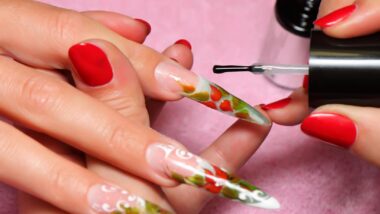 trendy popular acrylic nails coffin