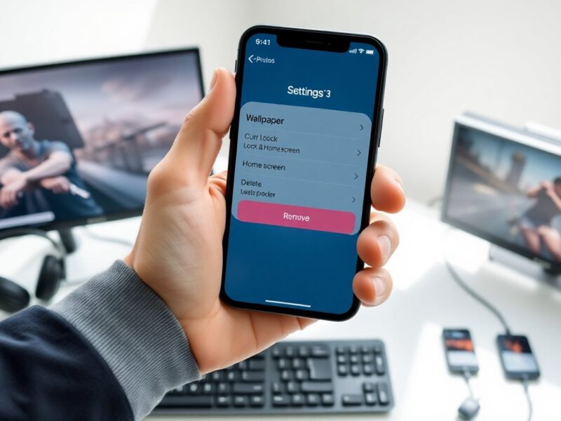 how to delete wallpaper on iphone 13