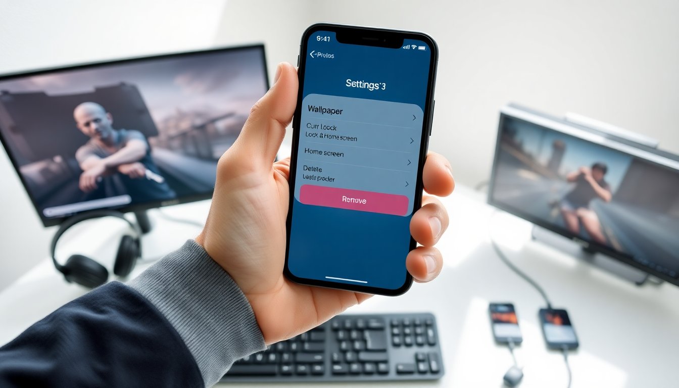 how to delete wallpaper on iphone 13